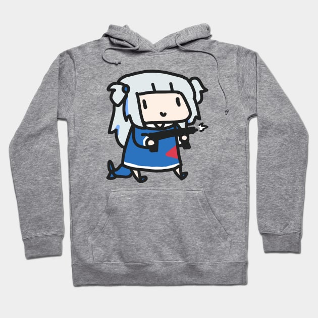 Smol Gawr Gura Hoodie by Ghazinagato